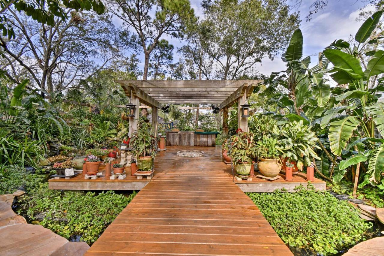 Sarasota Bungalow With Pergola, Garden And Waterfalls! Villa Exterior foto